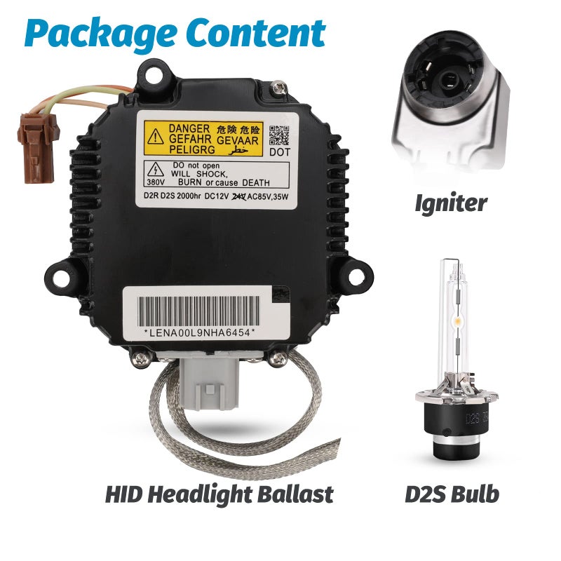 Yikesai Xenon HID Headlight Ballast Control Unit with Igniter & D2S Bulb - Compatible with Nissan Altima, 350Z, Maxima, Murano, Rogue, Infiniti G35, G37, FX35- Replaces 28474-8991A 28474-89904 NZMNS111LAN - Image 5